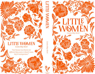 Little women cover illustration, typography & pattern arabesque botanic copper design edition flowers foil illustration lettering lines print typography