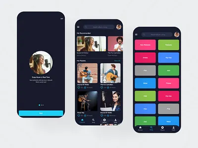 Music Podcast Screen of ProKit Biggest Flutter UI kit best flutter ui templates best music app best selling flutter ui kit biggest flutter ui kit design flutter app flutter apps flutter ui template mobile app mobile apps music app music flutter app music podcast app music podcast flutter app ui ui kit ui kits ui template uidesign uiux