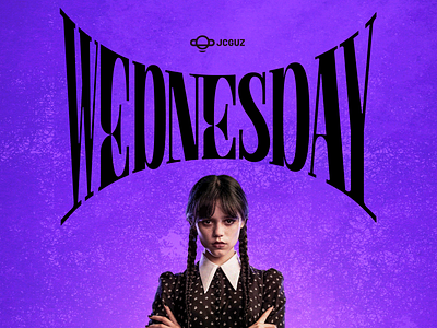 Lettering - Wednesday black colors dark design graphic design illustration lettering logo merlina netflix series vector wednesday