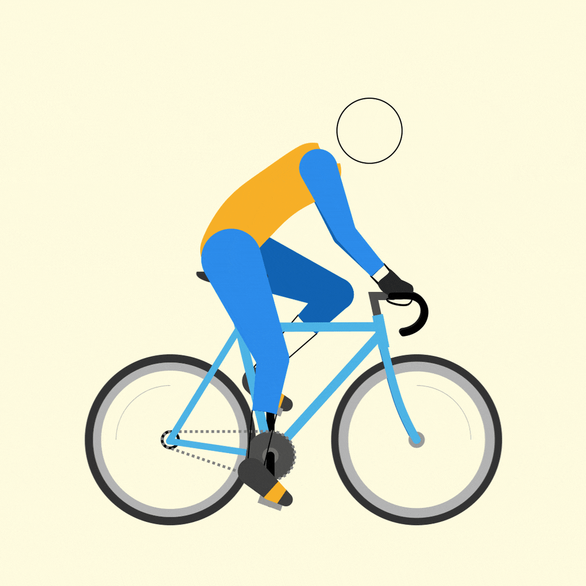 Big bike, small bike 2d after effects animation graphic design illustration motion graphics