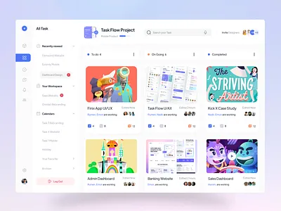 Task Management Dashboard anatytics app design concept dashboard data design desktop management onixlab saas onixlab studio pannel planner project management task tasks team team manager ui visual design ux web design