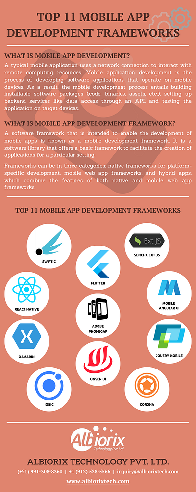 Top Mobile App Development Frameworks software development