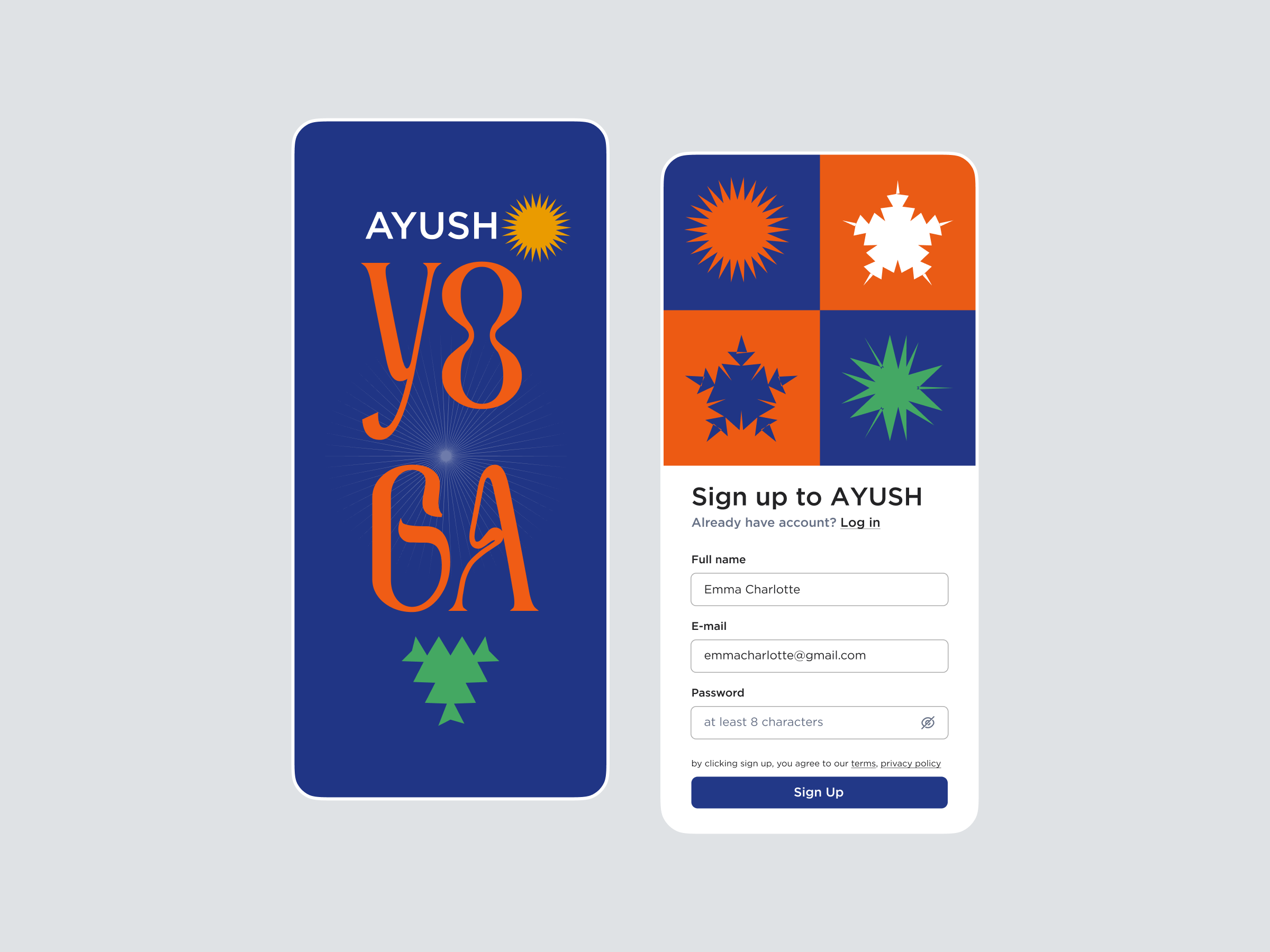 Yoga and meditation mobile app app branding fitness health app health landing page illustration landing page meditation mental health mindfulness mobile app mobile responsive responsive design ui ux website website design wellness yoga yoga app