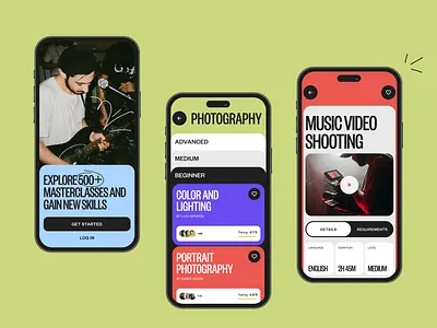 Masterclass Application Design app design application design education graphic design interaction design interface masterclass mobile mobile app mobile design mobile interactions mobile interface mobile screens ui user experience user interface ux ux design workshop