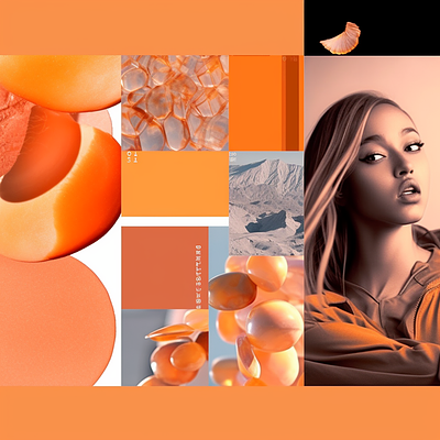 UX Design Orange Peach Inspiration apricot aroma blossom branding captivating design elegant future graphic design grounding harmonious illustration invigorating next gen nuture potential sustainability texture ui ux