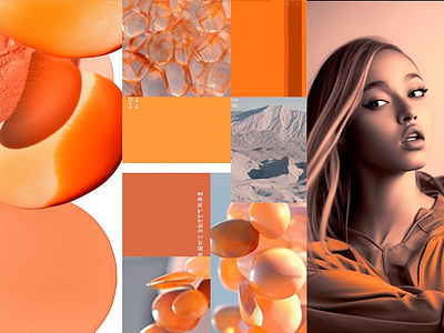 UX Design Orange Peach Inspiration apricot aroma blossom branding captivating design elegant future graphic design grounding harmonious illustration invigorating next gen nuture potential sustainability texture ui ux