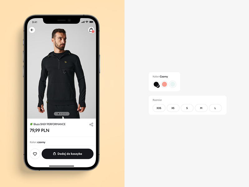 Sinsay Product View collections design design system e commerce fashion favourite figma mobile app product design ui