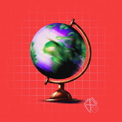 Our Only Home - A digital illustration of the Earth to inspire art climatechange digitaldrawing digitalillustration earth earthart earthday environment globe graphicdesign illustration ipadproart procreate procreateillustration