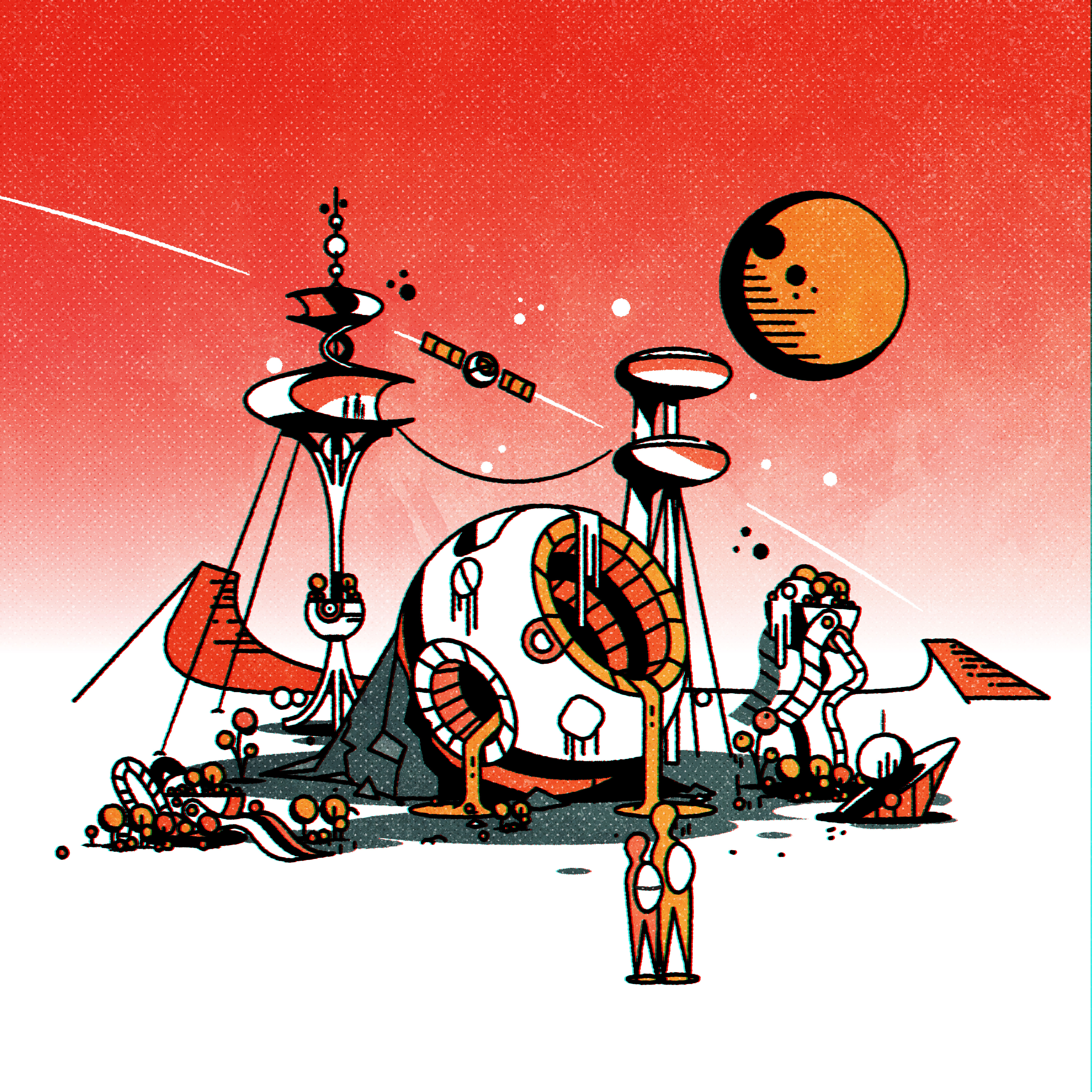 Goog-a-roony city design illustration illustrator minimalist texture vector