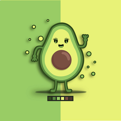 Avocado Character adobe illustration art avocado character cute design graphic design illustration illustrator logo vector vectordesigtn