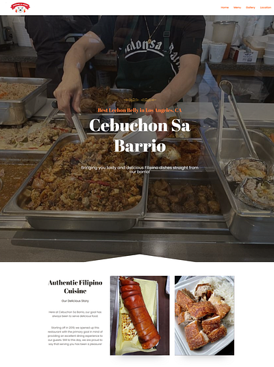 Cebuchon Sa Barrio Website Design graphic design logo ui ux