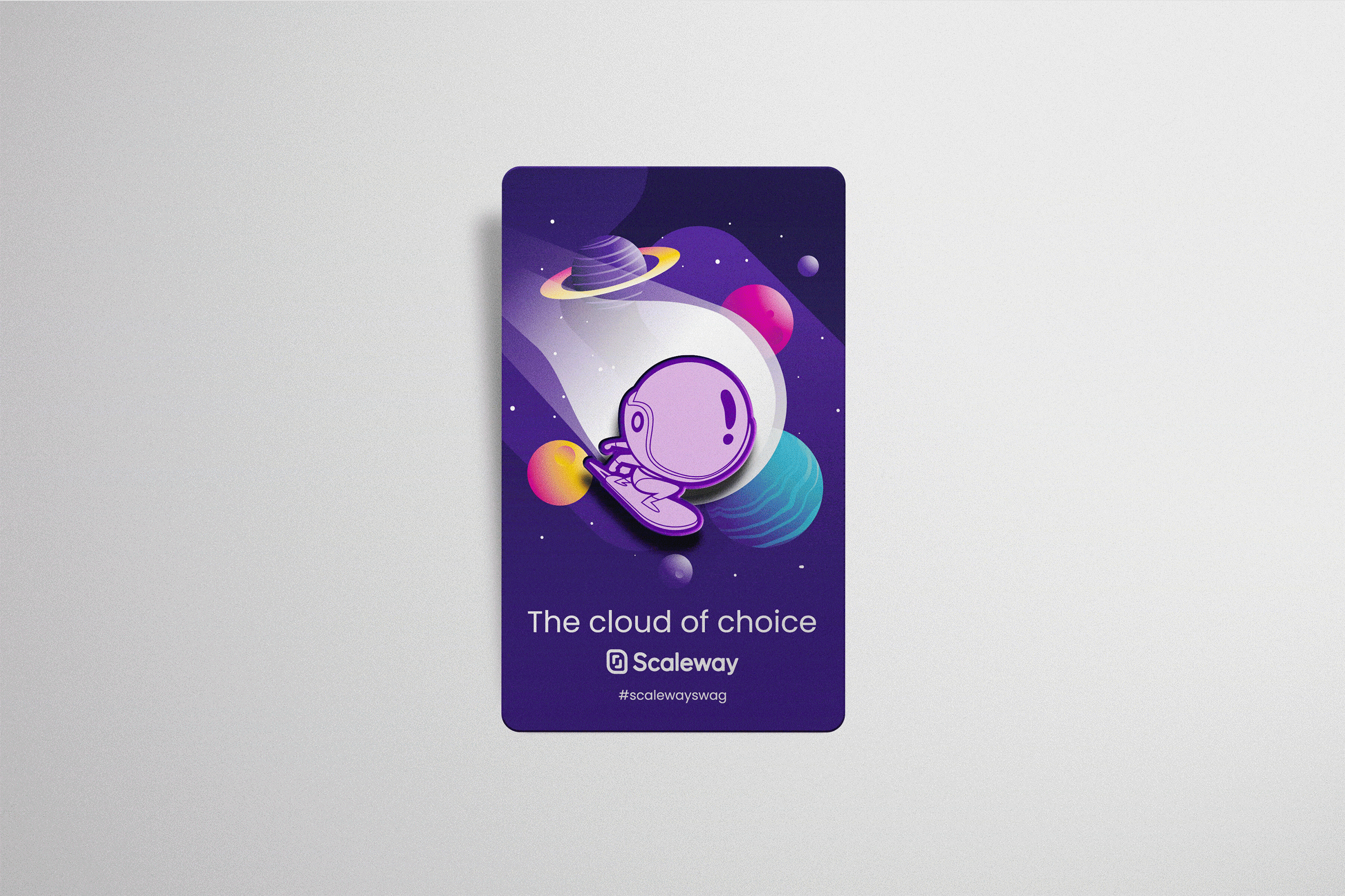 Scaleway’s Goodies 💜 blasons goodies keychain mascot pin playingcards purple scaleway stickers