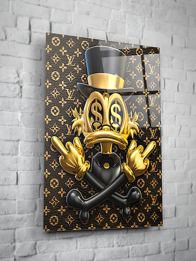Mickey Mouse X Louis Vuitton : Gangsta M, Sculpture by Brother X