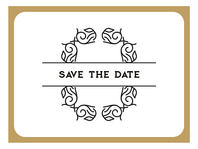 Save The Date decorative