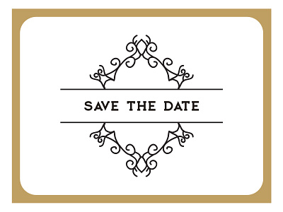 Save The Date decorative