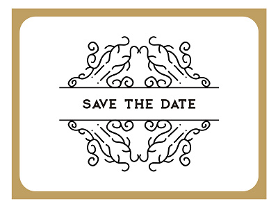 Save The Date decorative