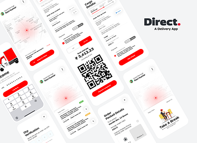 Delivery Partner App - User Interaction Design & Case Study branding graphic design indian app indian market marketing app motion graphics ui uiux
