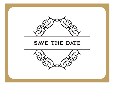 Save The Date decorative