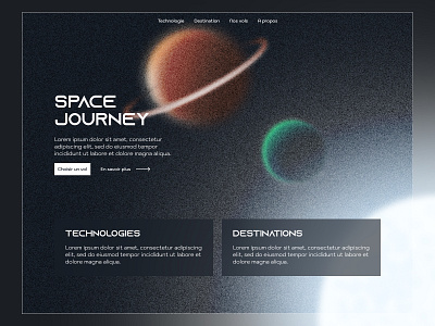 Space journey branding dailyui dailyuichallenge design figma flat illustration landing space stars travel ui univers wagon