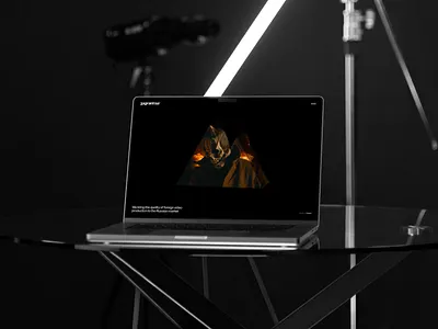 Zagranitsa / Main / Works black player production showreel ui video web