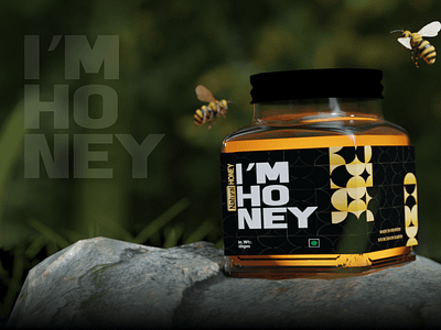 I'm Honey 3d branding design graphic design packaging design ui website design