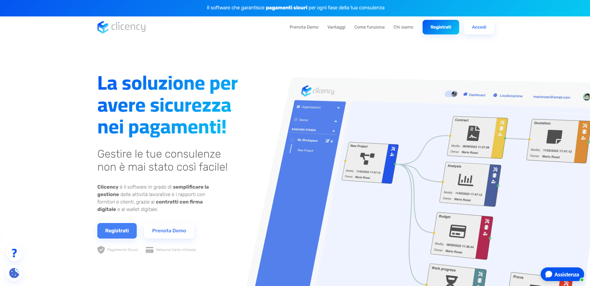 Clicency - La soluzione per avere sicurezza nei pagamenti branding design ui ux