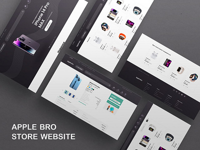 Apple bro - online store (full website) online store ui ux website