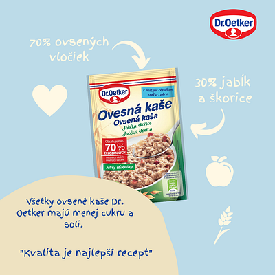 Dr. Oetker - Social Media Posts Concept in Slovak branding feed posts graphic design social media social media posts