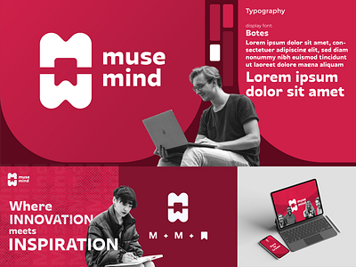 Musemind logo design branding creative creativity design graphic design logo logos loogos musemind presentation ui vector