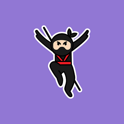 Cute Ninja Warrior animation brand brand design branding character design cute design graphic graphic design icon illustration logo mascot ninja vector warrior