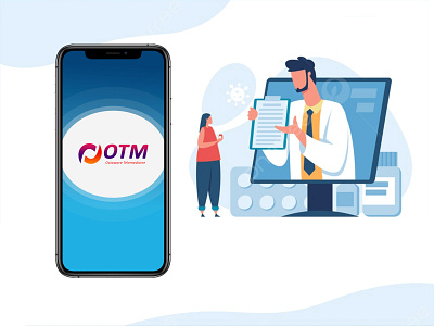 OTM - Telemedicine app app design branding design doctor appointment graphic design mobile app mobile app design mobile app screen telemedicine ui