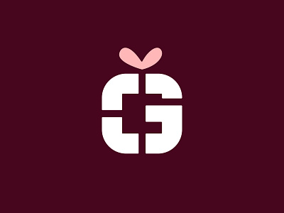 Gifted logo mark brand identity branding g letter gift heart icon logo mark