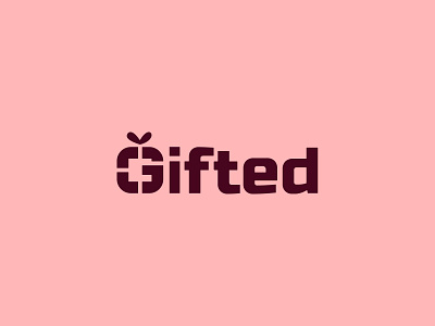 Gifted Logo brand branding clean gift graphic design icon logo logotype mark