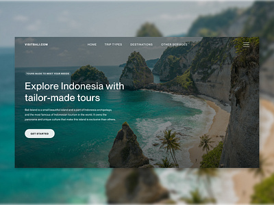 Travel Agency in Indonesia design ui