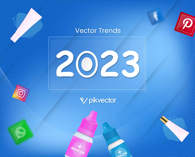 Learn about Vector trends of 2023 branding design design ideas design trends 2023 designing digital art graphic design ideas illustration logo pikvector ui ux vector vector art vector images