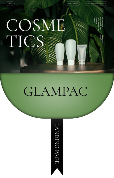 Glampac - cosmetics packaging and branding branding design graphic design ui w