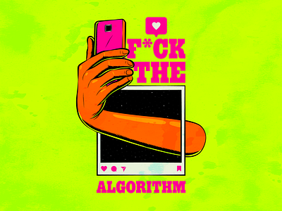 F*ck the Algorithm algorithm design illustration technology vector