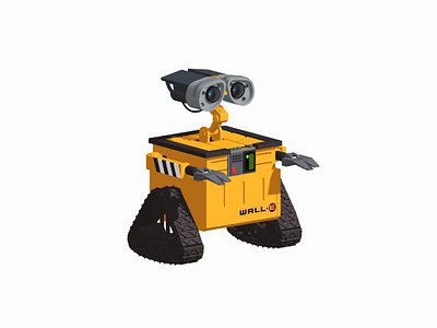 Wall - E designed in Spline 3d! 3d branding ui