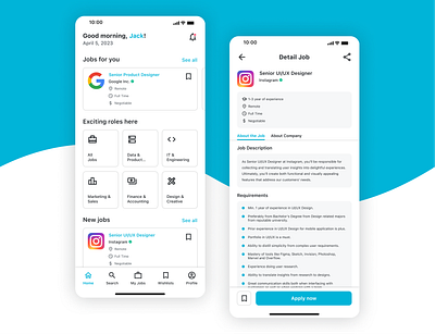 Job Listing - Daily UI #050 050 app dailyui design figma job job listing listing mobile ui work