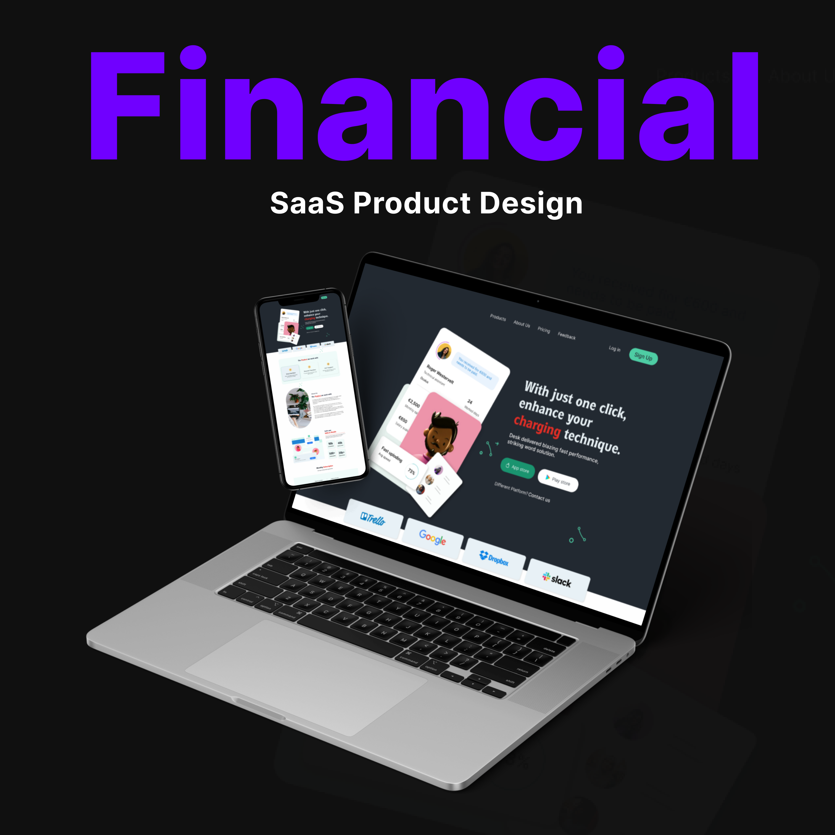 Financial Dashboard Design with landing page dashboard design dashboard ui financial dashboard ui ui design ui template uiux uiux design ux design web design website dashboard design