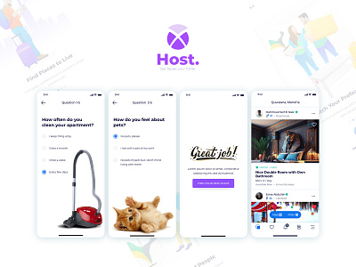 Hosting Application appartment hosting hostle hotel motel real estate renting travel travelling visiting visitors