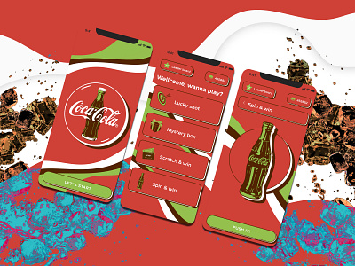 Coca Cola app cocacola design mobile app ui