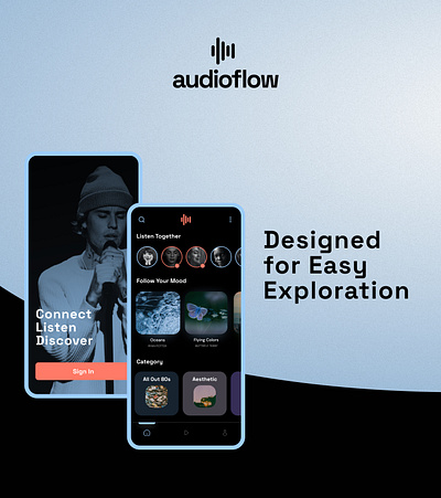 Music Mobile App UI UX Design app clean design minimal mobile music ui ux