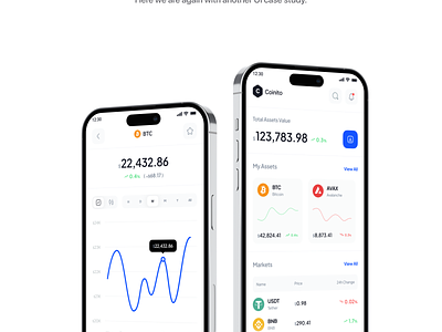 Crypto Wallet UI Case Study app binance bitcoin case study clean coin crypto crypto wallet design exchange minimal mobile trade trading ui ui case study wallet wallet app