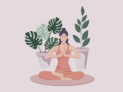 Yoga pose design graphic design illustration vector