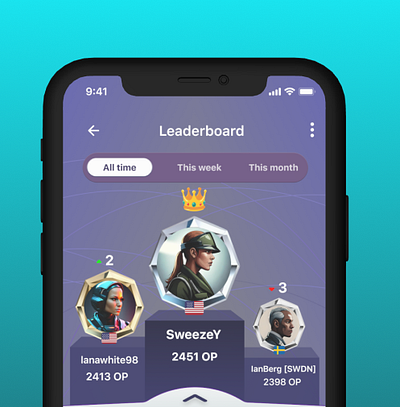 Daily UI, Day 019: Leaderboard ai app branding dailyui design leaderboard logo ui ux