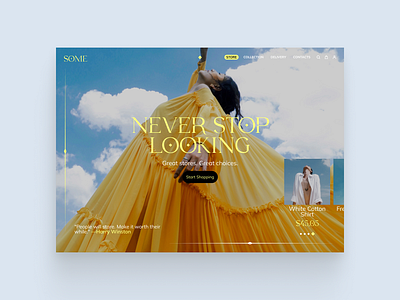 Fashion landing page concept clothes dribbble eccomerce fashion landing page online shop shop store ui web website