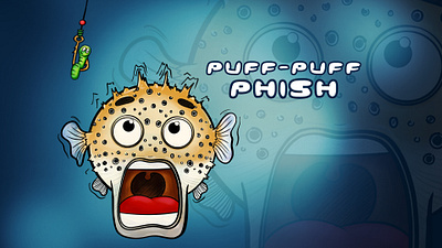 Puff-Puff Phish | Pixalane actor art branding caricature design graphic design illustration logo ui vector