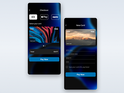 Daily UI challenge - Day 2/100 Credit Card Checkout app branding design graphic design typography ui ux vector