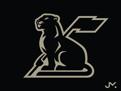 Flag Bearer bearer big cat clean college elegant esport flag gaming mascot panther school simple sports team victory wildcat